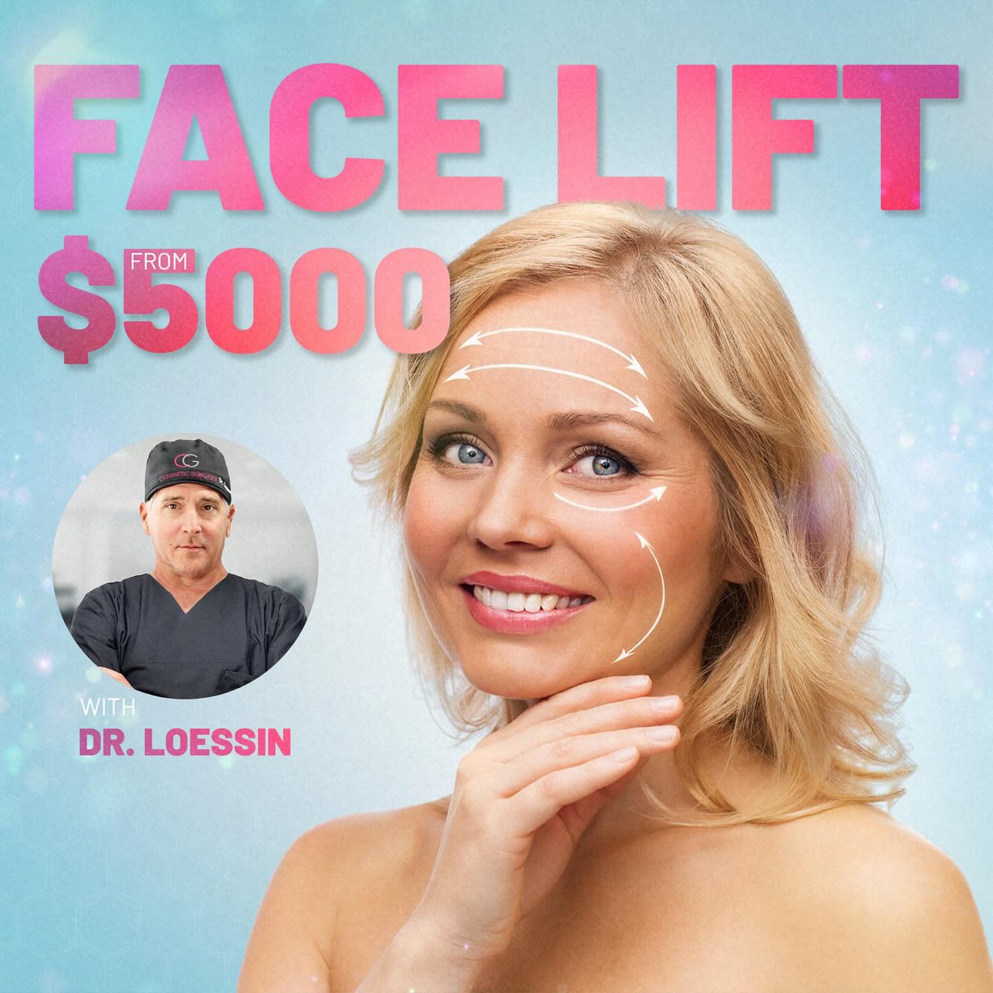 Full Face Lift $5,000 Dr. Loessin